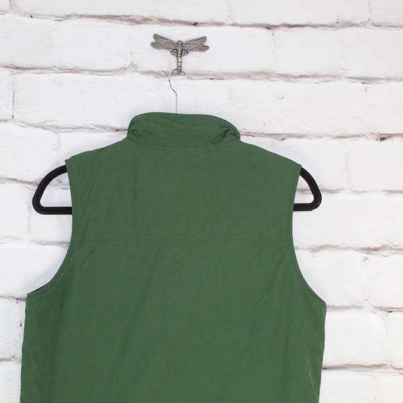 LL Bean Men's Green Vest Fleece Lined Size Medium - Picture 4 of 8